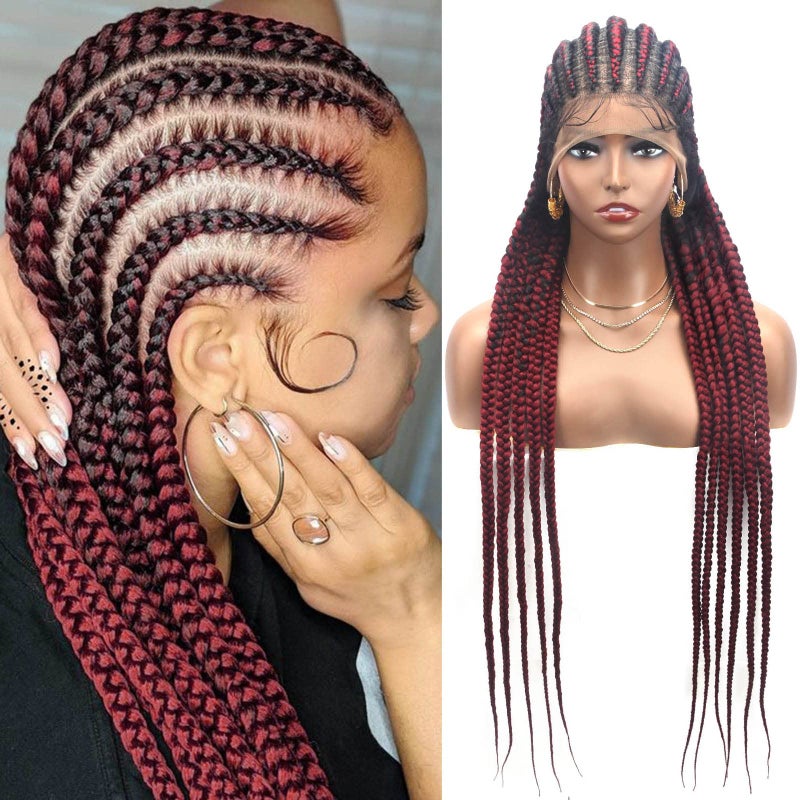 باروكات أليبرى 36 ضفائر كاملة من الدانتيل للنساء السود